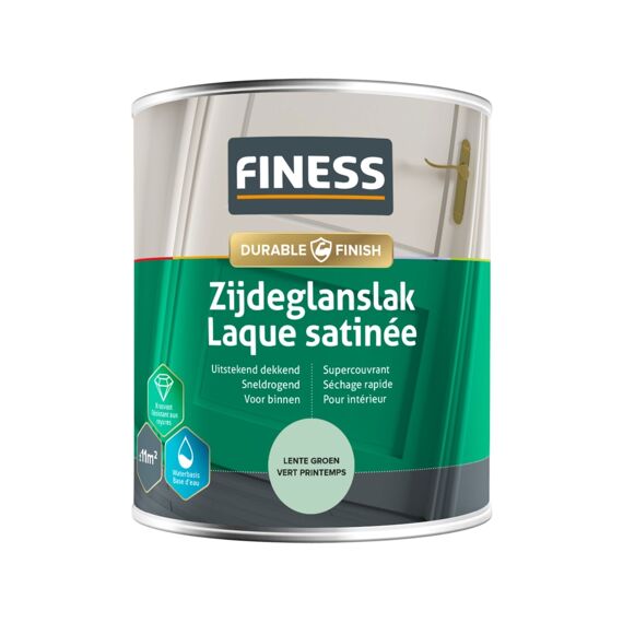 Finess Zijdeglanslak Waterbasis Acryl 750 Ml Lente Groen