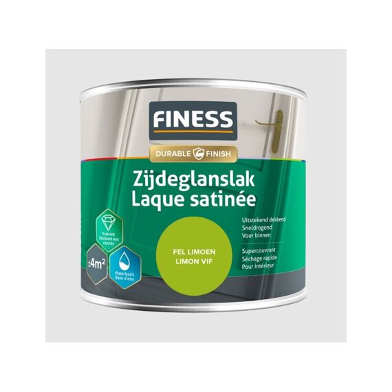 Finess Zijdeglanslak Waterbasis Acryl 250 Ml Fel Limoen