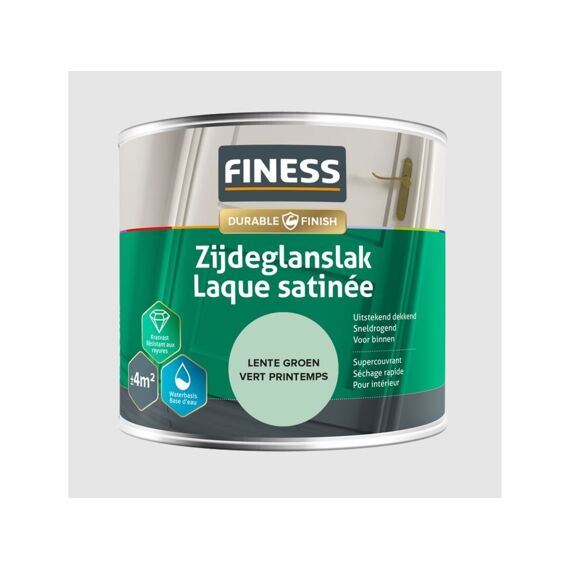 Finess Zijdeglanslak Waterbasis Acryl 250 Ml Lente Groen