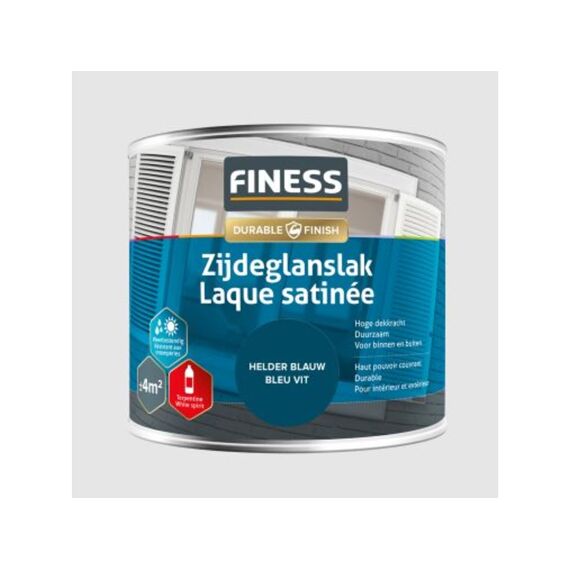 Finess Zijdeglanslak 250 Ml Helder Blauw