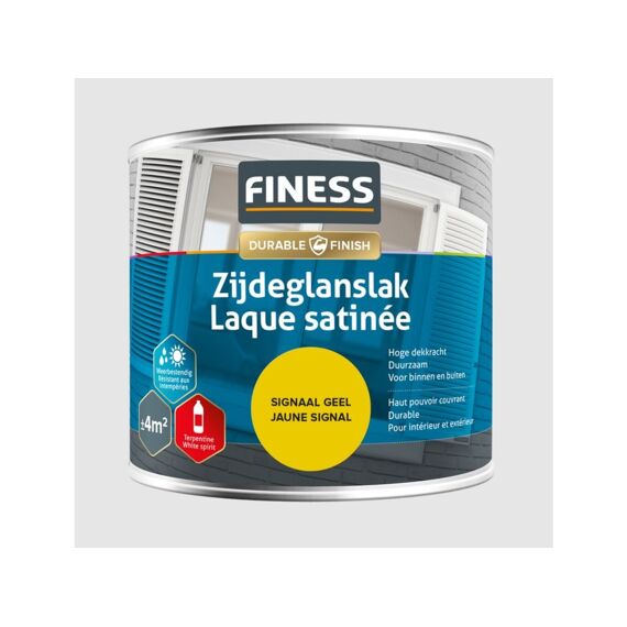 Finess Zijdeglanslak 250 Ml Signaal Geel