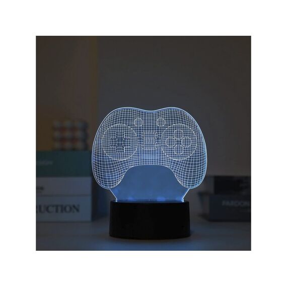 I Total 3D Led Lamp Gaming Met Touch Basis En Afstandsbediening 7 Kleuren 14X16.5Cm