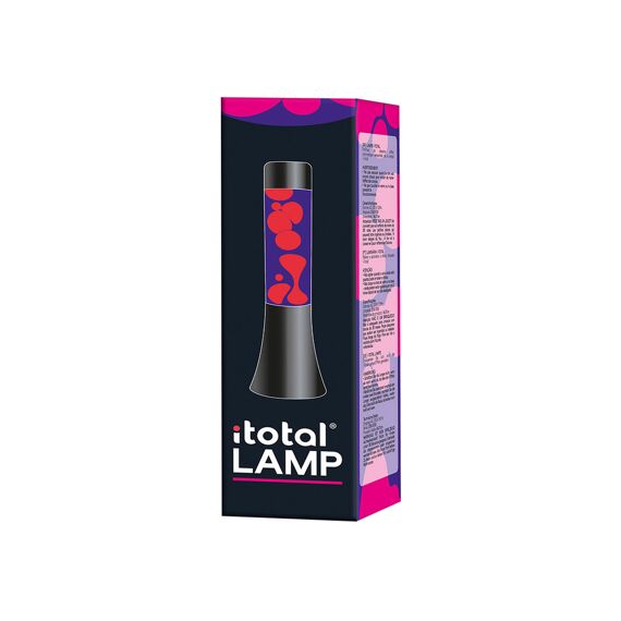 Lava Lamp Zwarte Basis Paars/Roze Liquid 30Cm