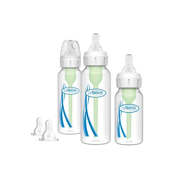 Dr. Brown's Startpakket Standaard Zuigfles (1x120ml-2x250ml-3xfase 1-2xfase 2)