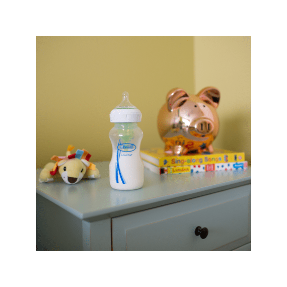 Dr. Brown's Brede Hals Zuigfles 270ml Incl Speen Fase 1