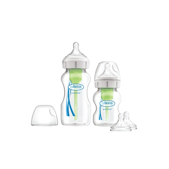 Dr. Brown's Testpakket Brede Hals Zuigfles (1x120ml-1x270ml-2xfase 1-2xfase 2)