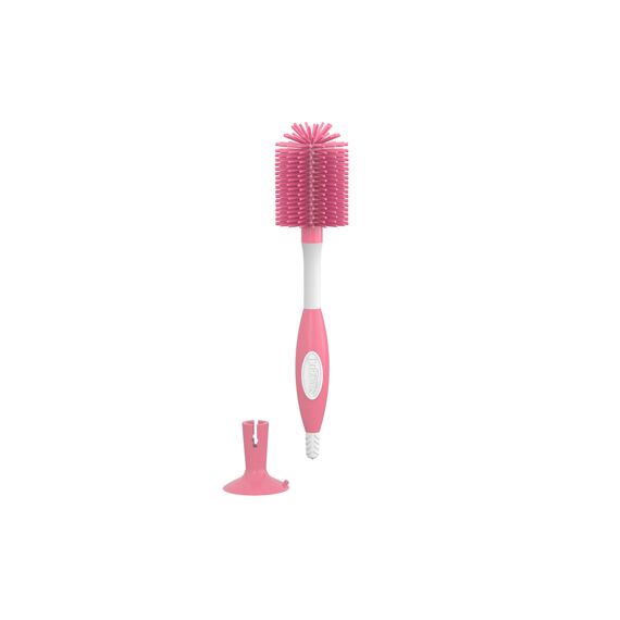 Dr Brown Flessenborstel Silicone Roze