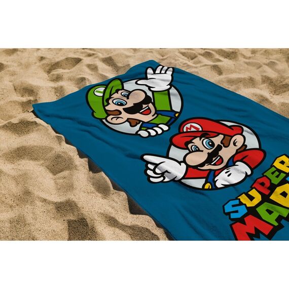 Super Mario Strandhanddoek Katoen 70X140Cm