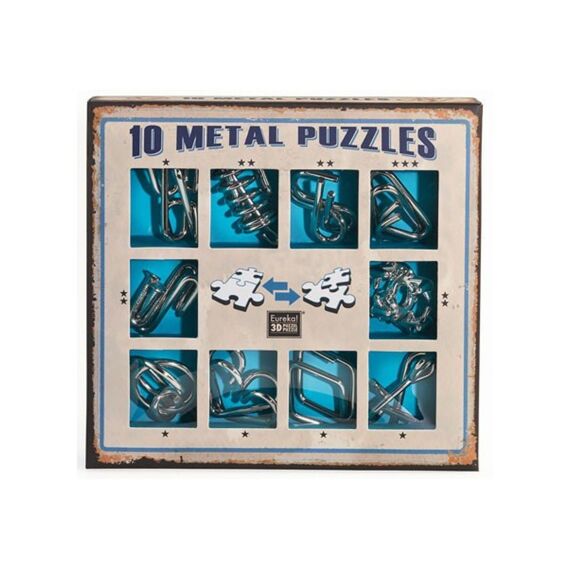 E3D Metal Puzzels Blauw Set/10