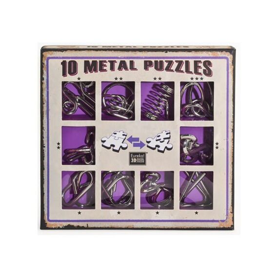 E3D Metal Puzzels Paars Set/10