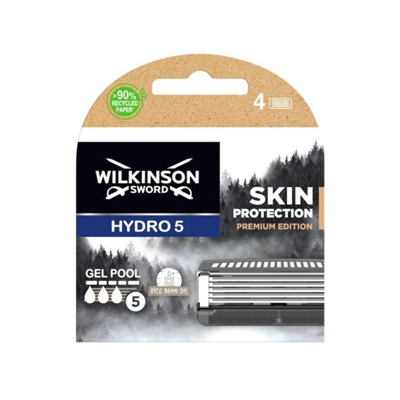 Wilkinson Scheermesjes Hyddro 5 Skin Protection Premium Edition Wood 4St