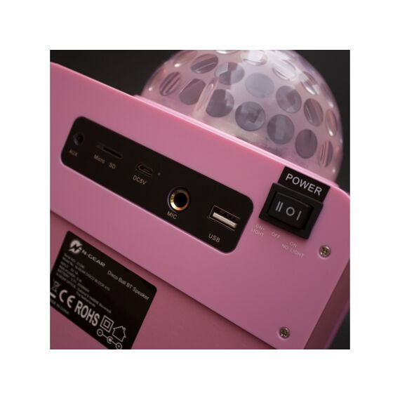 N-Gear Disco Block 410 Draagbare Bluetooth Speaker Roze