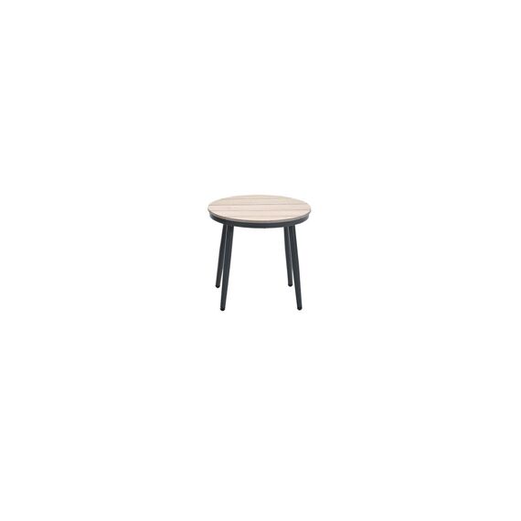 Margriet Bijzettafel D50Xh48Cm Black/Light Teak Imowood