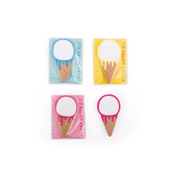 Good Feelings Mini Sticky Notes Ijscrememotief 80Blz Assortiment Prijs Per Stuk