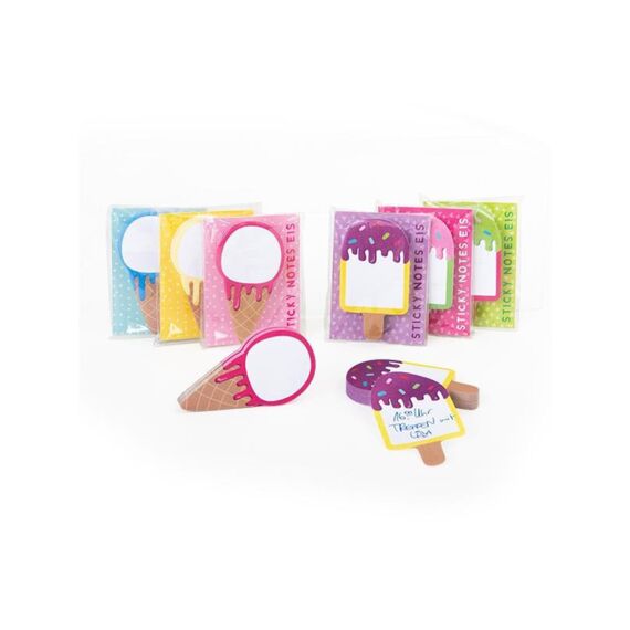 Good Feelings Mini Sticky Notes Ijscrememotief 80Blz Assortiment Prijs Per Stuk