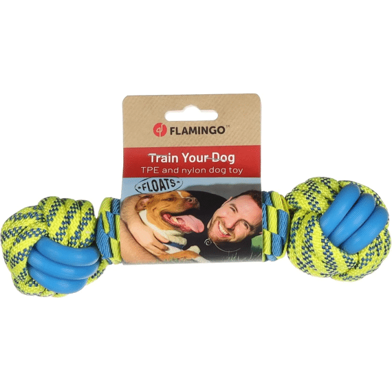 Flamingo Hs Tofla Knoopbeen Blauw/Geel 28X7,3X7,3Cm