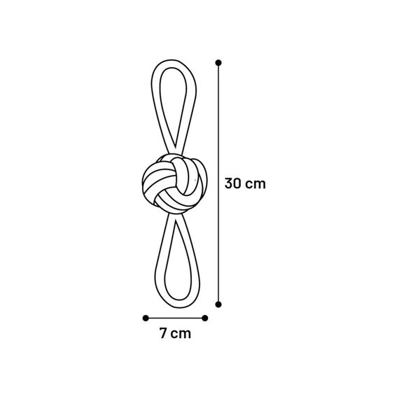 Flamingo Hs Tofla Ring Trektouw + Bal 30X7X7Cm