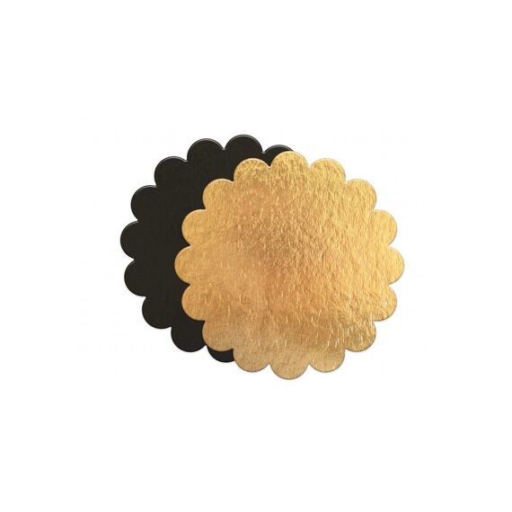 Scrap Cooking Onderlegger Goud/Zwart 24Cm Set/5