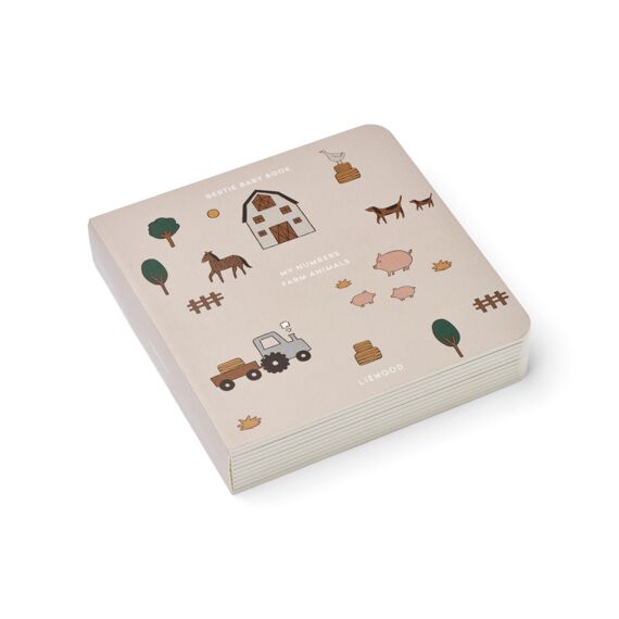 Liewood Bertie Baby Boek Farm / Sandy