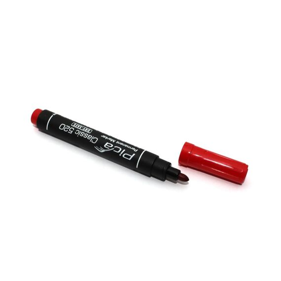 Pica Permanente Stift 1-4Mm, Ronde Punt, Rood