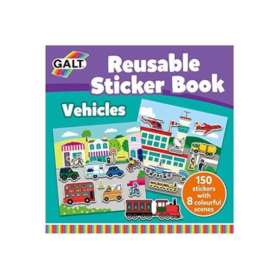 Stationery - Reusable Sticker Book - Vehicles
