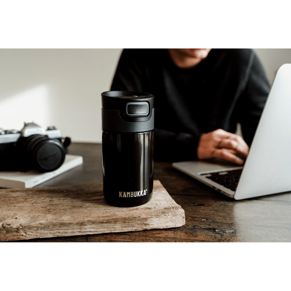 Kambukka Etna Koffie/Thee 300Ml Stainless Steel Insulated Pitch Black