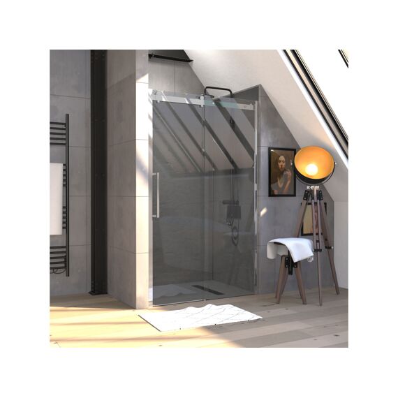Aurlane Rolling Douche Schuifdeur Chroom 120Cm
