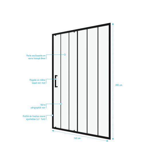 Aurlane Factory X Douche Schuifdeur 140X200Cm
