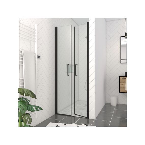 Aurlane Saloon Douchedeur Mat Zwart 80X200Cm