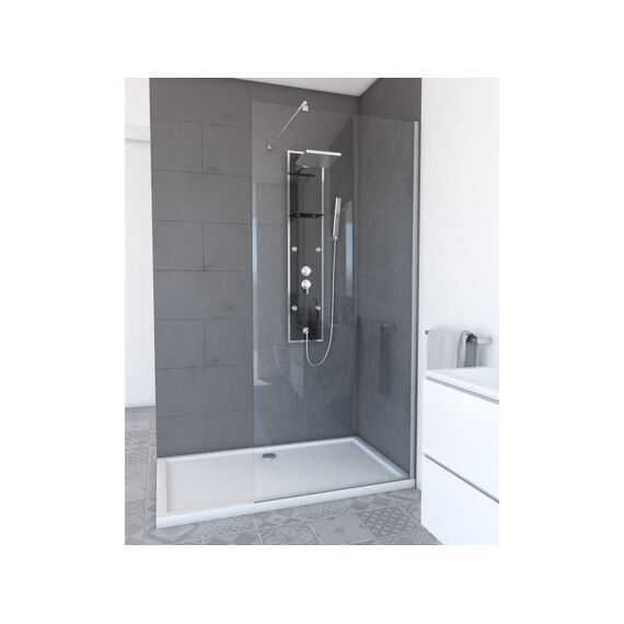Aurlane Parma 2 Douchewand Transparant 90X200Cm Thin 6Mm