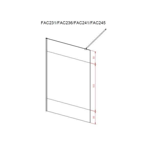 Aurlane Parma 2 Douchewand Mat 90X200Cm