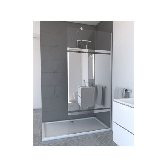 Aurlane Parma 2 Douchewand Spiegelglas 90X200Cm