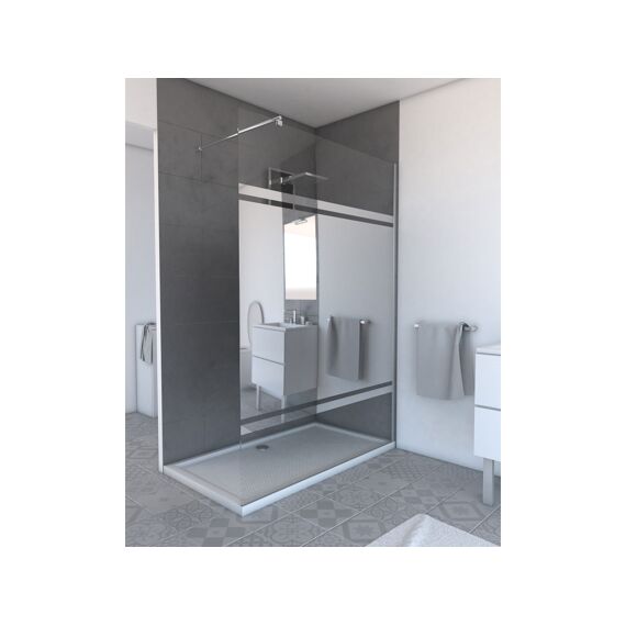 Aurlane Parma 2 Douchewand Spiegelglas 140X200Cm