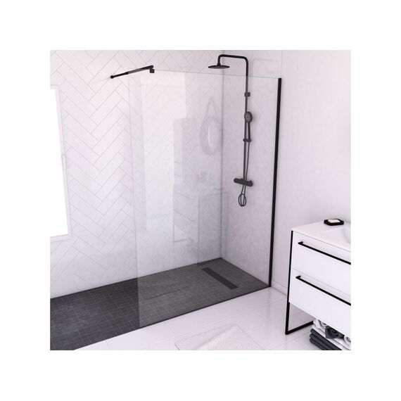Aurlane Parma 2 Douchewand Zwart 140X200Cm