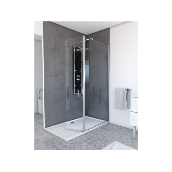Aurlane Parma 2 Douchewand Transparant Draaibaar 40X200Cm