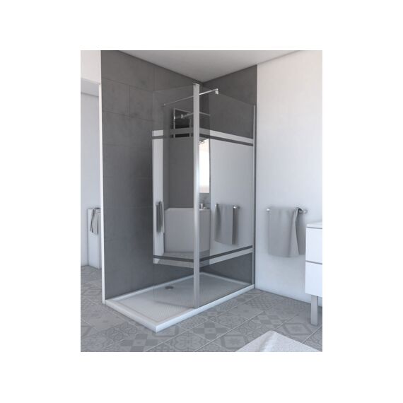 Aurlane Parma 2 Douchewand Spiegelglas Draaibaar 40X200Cm