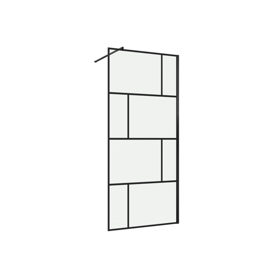 Aurlane Bricks Douchewand Zwart 90X195Cm