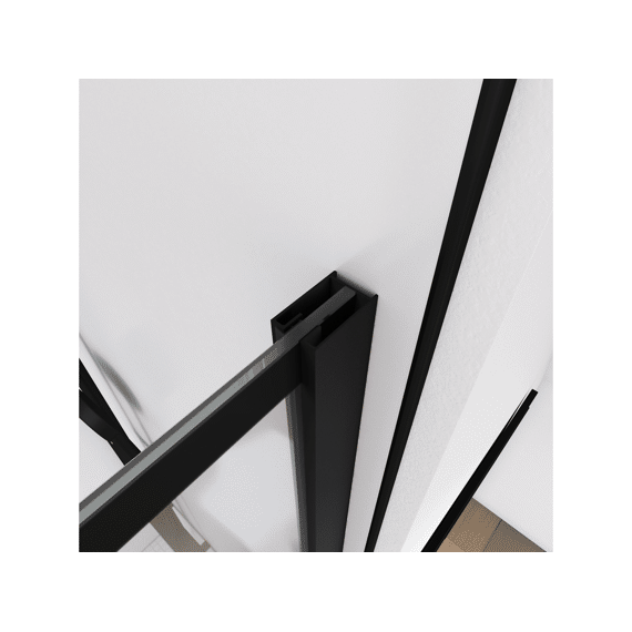 Aurlane Bricks Douchewand Zwart 120X195Cm