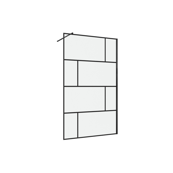 Aurlane Bricks Douchewand Zwart 120X195Cm