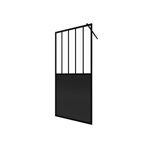 Aurlane Black Indus Douchewand Mat Zwart 100X200Cm