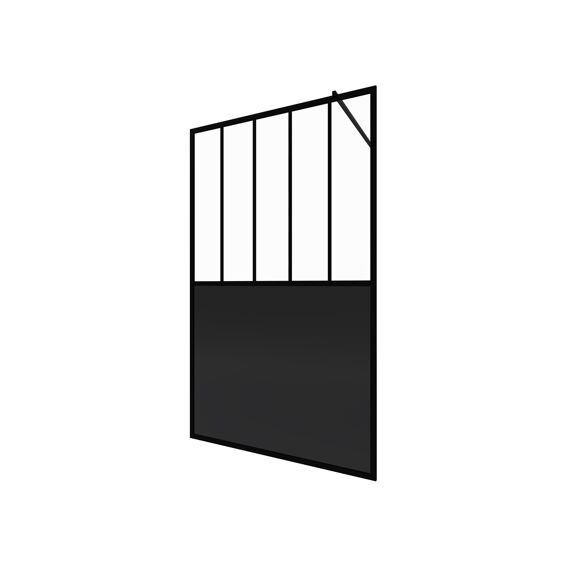 Aurlane Black Indus Douchewand Mat Zwart 120X200Cm