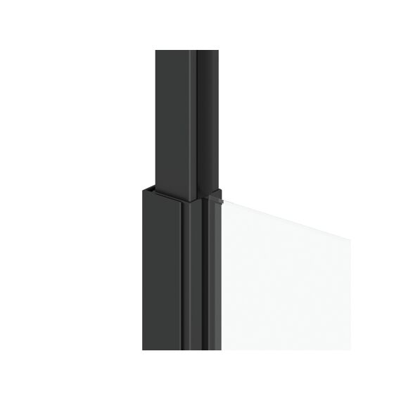 Aurlane Stretchy Douchescherm Mat Zwart 120X203-273Cm