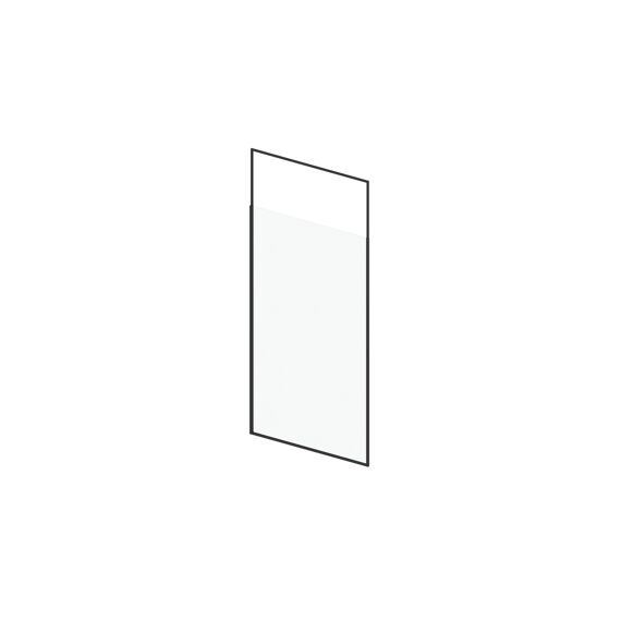 Aurlane Stretchy Douchescherm Mat Zwart 120X203-273Cm