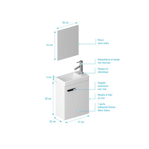 Aurlane Sweet Fonteinset Wit 41X50X22Cm