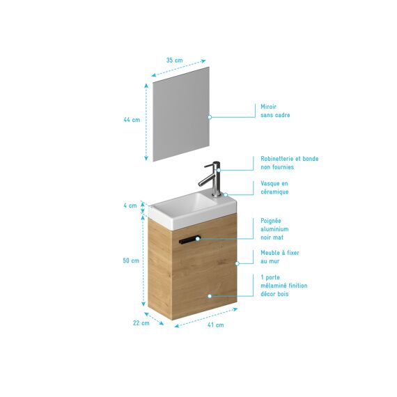 Aurlane Sweet Fonteinset Hout 41X50X22Cm