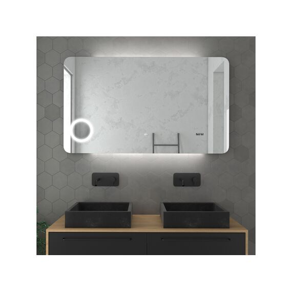 Aurlane Zilver Shadow Spiegel Led 120X70Cm