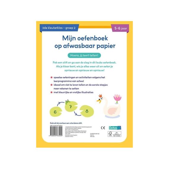 Mijn Oefenboek Op Afwasbaar Papier Leuke Telspelletjes (5-6J)