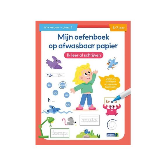 Mijn Oefenboek Op Afwasbaar Papier Ik Leer Al Schrijven (6-7J)