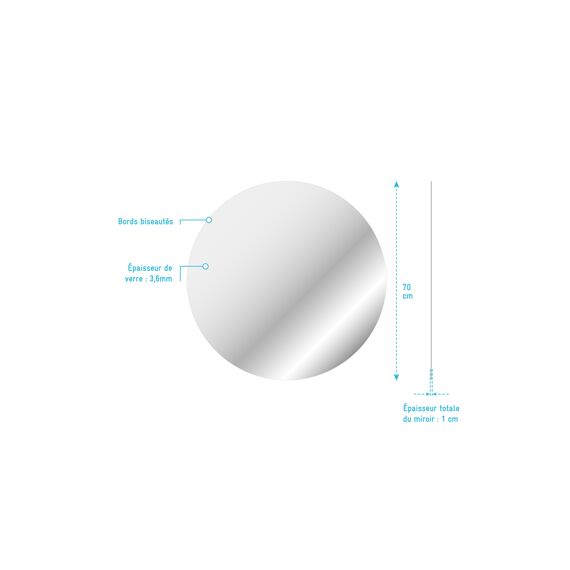 Aurlane Start Spiegel Rond 70Cm