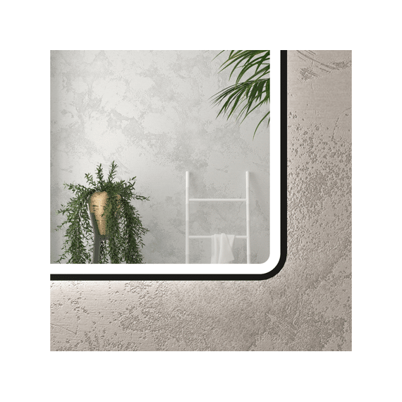 Aurlane Start Spiegel Led Zwart 50X70Cm